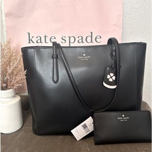 Authentic Kate Spade Medium Tote with Matching Wallet